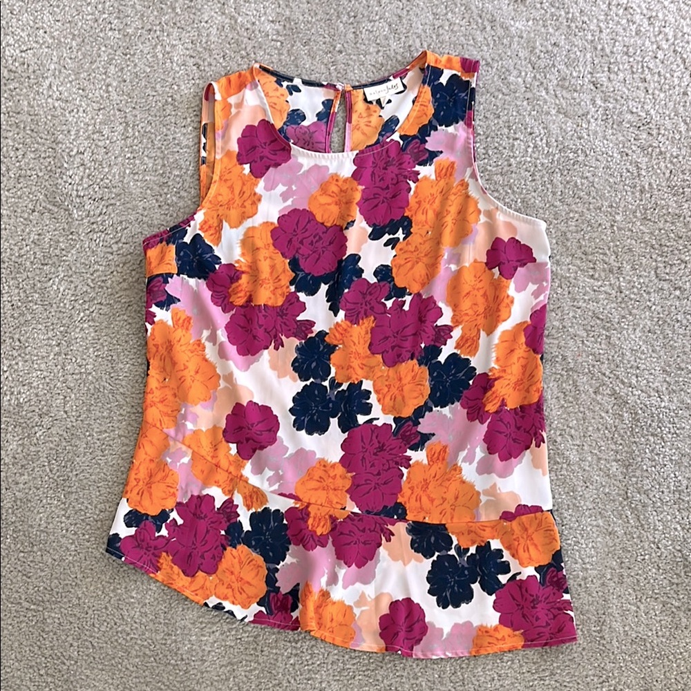 Maison Jules Floral Sleeveless Top. Size:L. Gently Used.
